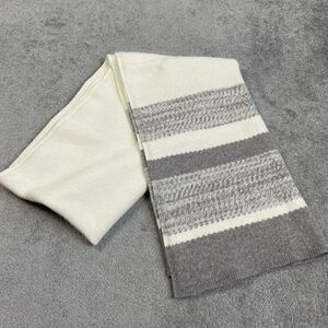 Club Monaco Women’s Scarf Wrap Wool Rabbit Hair Tan Grey One Size